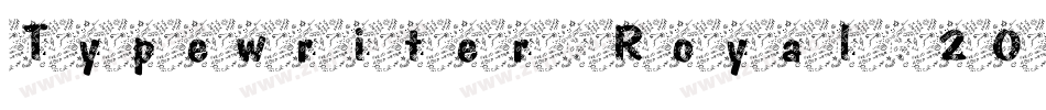 Typewriter Royal 200 Trashed字体转换